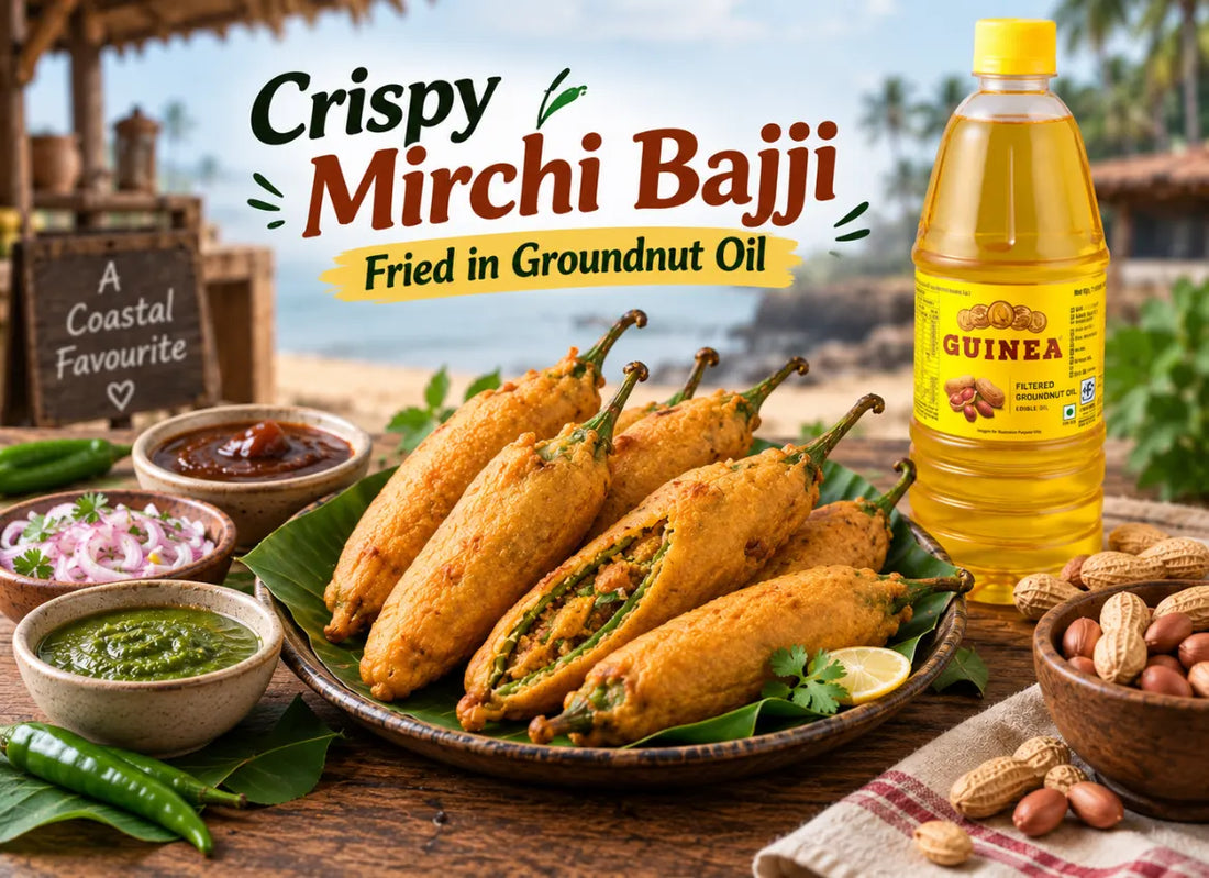 Crispy Mirchi Bajji Recipe in Groundnut Oil