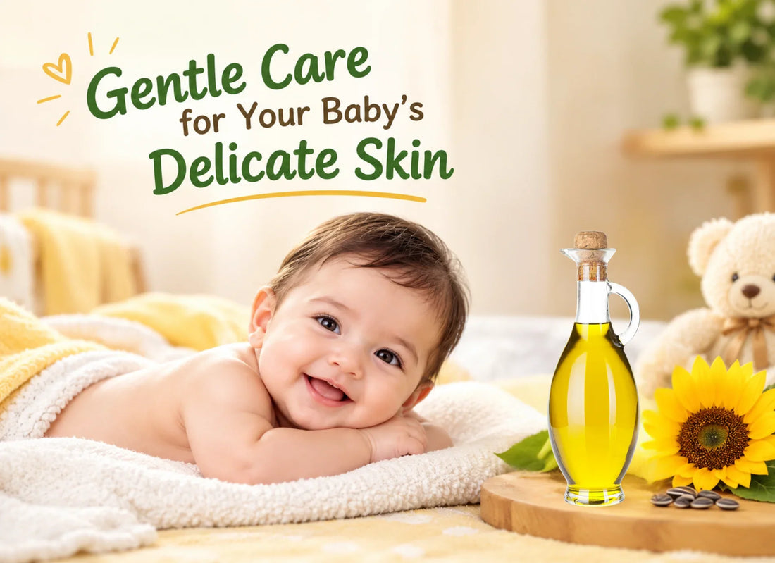 Sunflower Oil Massage Benefits for Babies