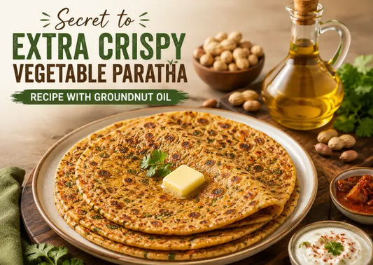 Vegetable Paratha with Groundnut Oil