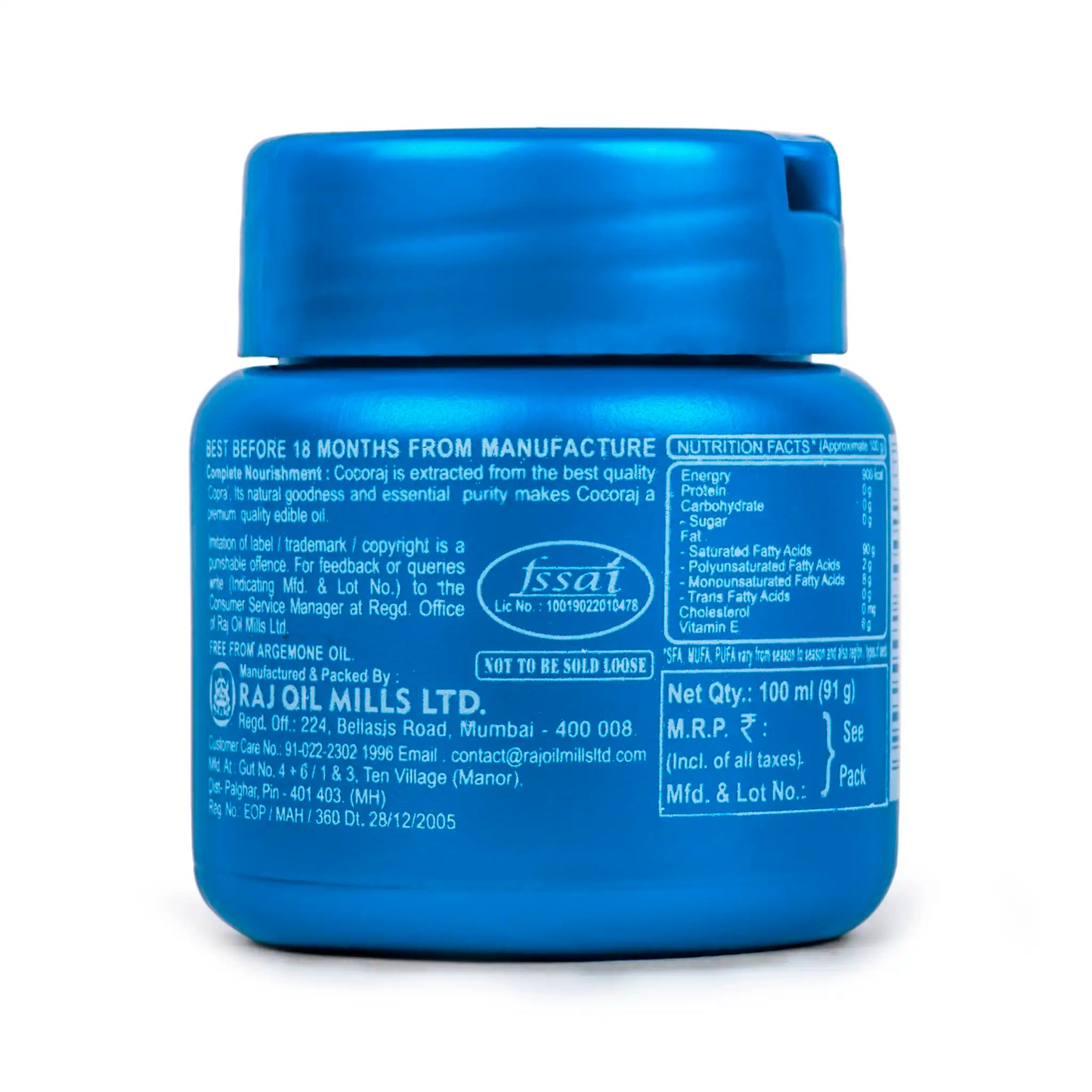 Cocoraj 100% Pure Edible Coconut Oil Jar