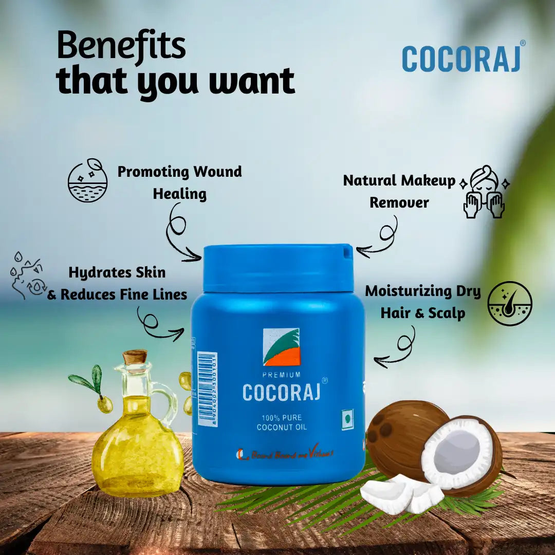 Cocoraj 100% Pure Edible Coconut Oil Jar