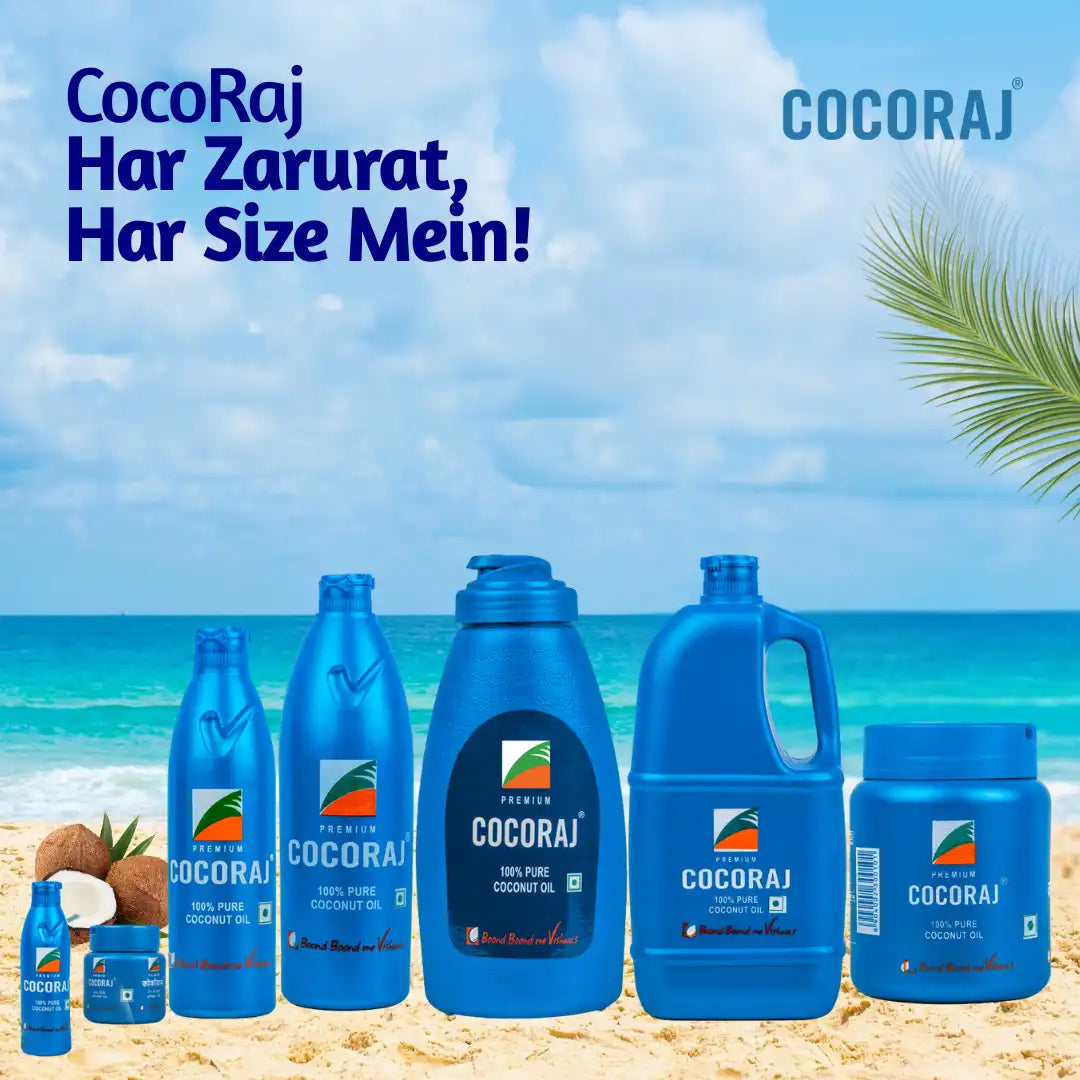 Cocoraj 100% Pure Edible Coconut Oil Bottle