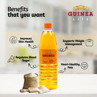 Guinea Lite Refined Rice Bran Oil 1 Ltr Bottle