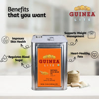 Guinea Lite Refined Rice Bran Oil 15 Ltr Tin