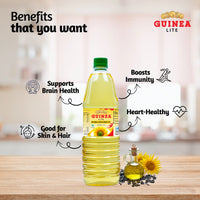 Guinea Lite Refined Sunflower Oil 1 Ltr Bottle