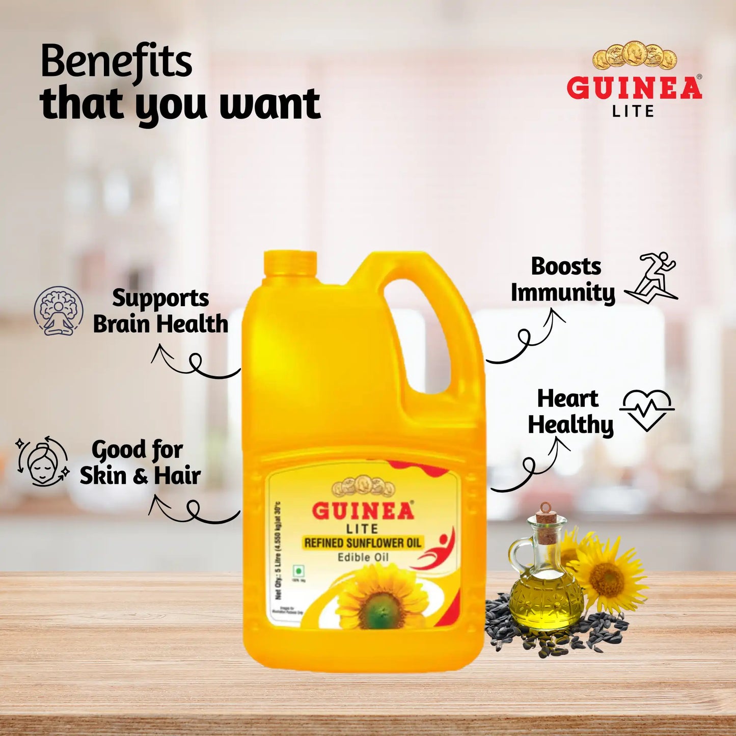 Guinea Lite Refined Sunflower Oil Jar