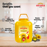 Guinea Lite Refined Sunflower Oil 15 Ltr Tap Jar