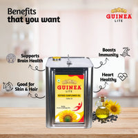 Guinea Lite Refined Sunflower Oil 15 Ltr Tin