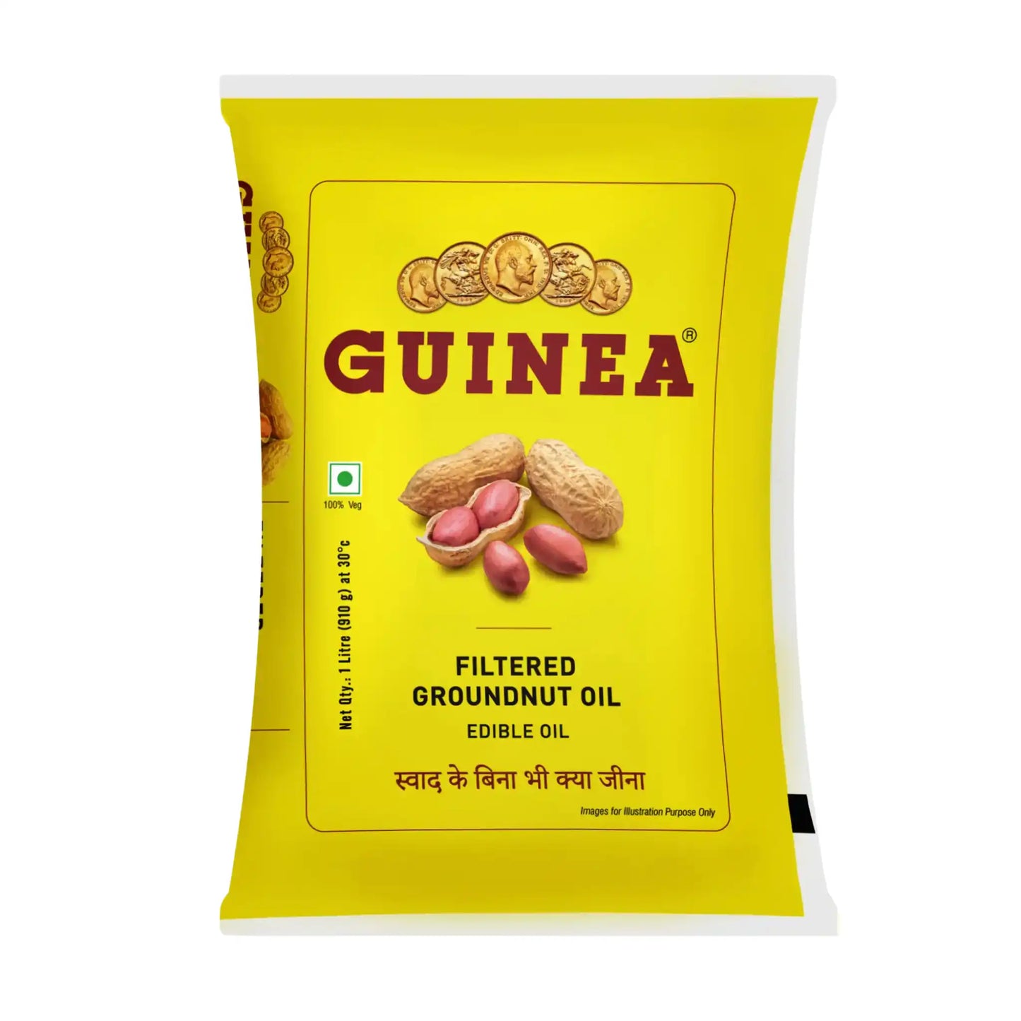 Guinea Filtered Groundnut Oil 1 Ltr Pouch