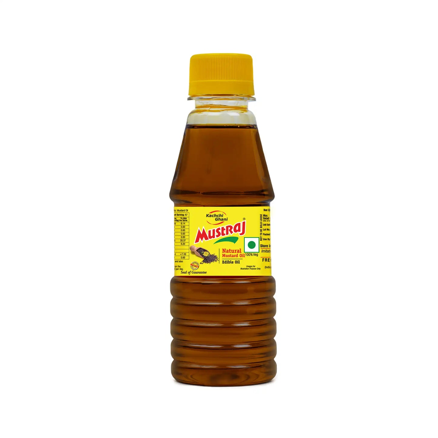 Mustraj Natural Kachi Ghani Mustard Oil Bottle