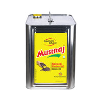 Mustraj Natural Kachi Ghani Mustard Oil Tin