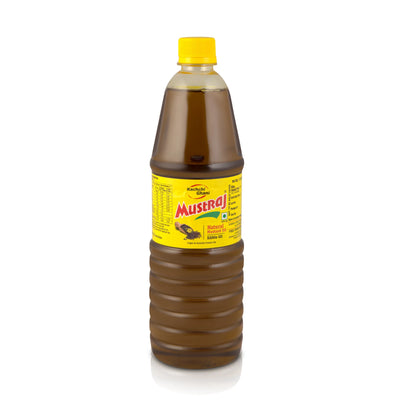 Mustraj Natural Kachi Ghani Mustard Oil Bottle 1