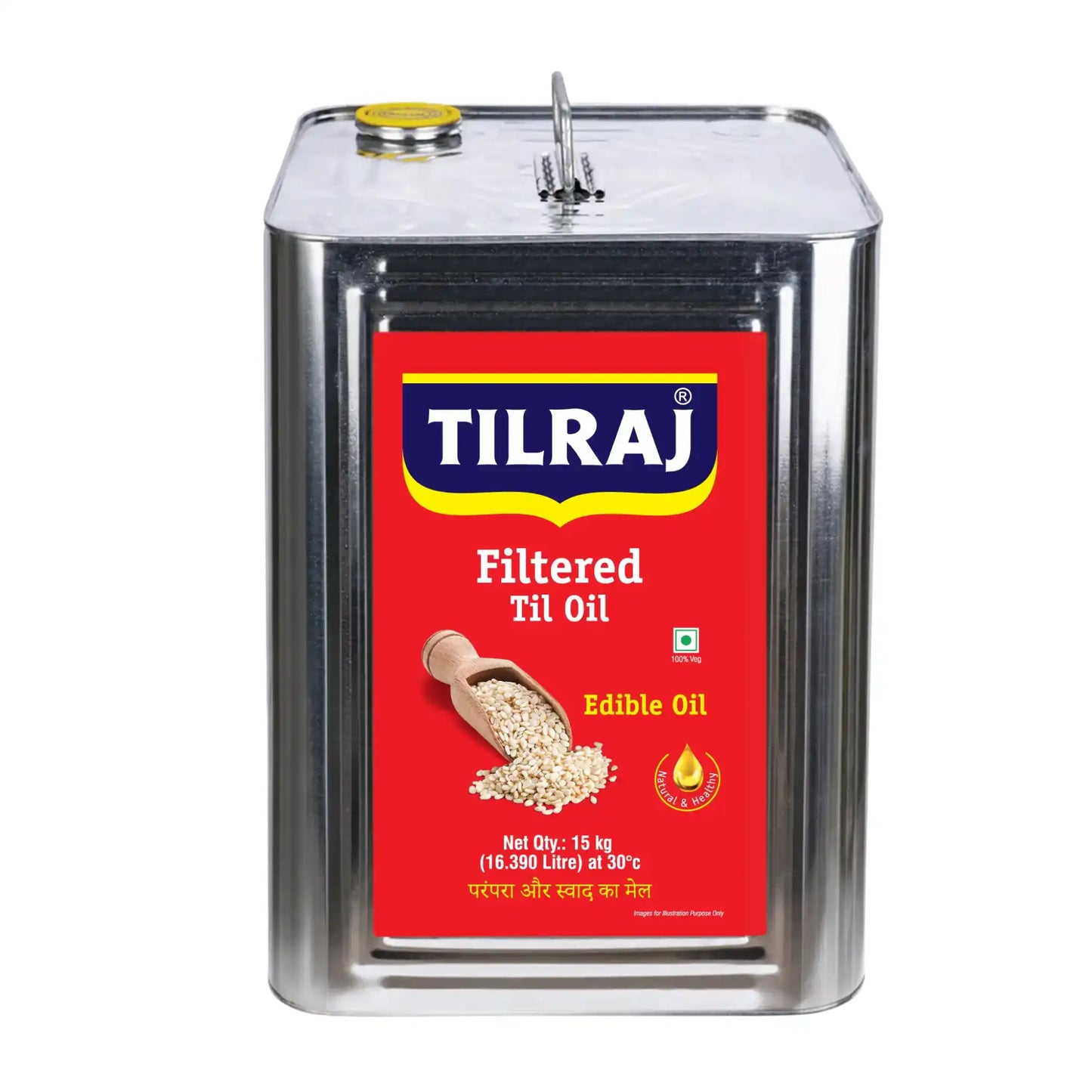 Tiraj Filtered Til Oil (Sesame Oil) 15 Kg Tin