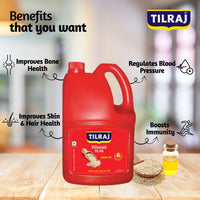 Tiraj Filtered Til Oil (Sesame Oil) 5 Ltr Jar
