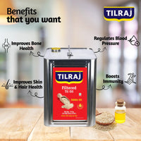 Tiraj Filtered Til Oil (Sesame Oil) 15 Kg Tin